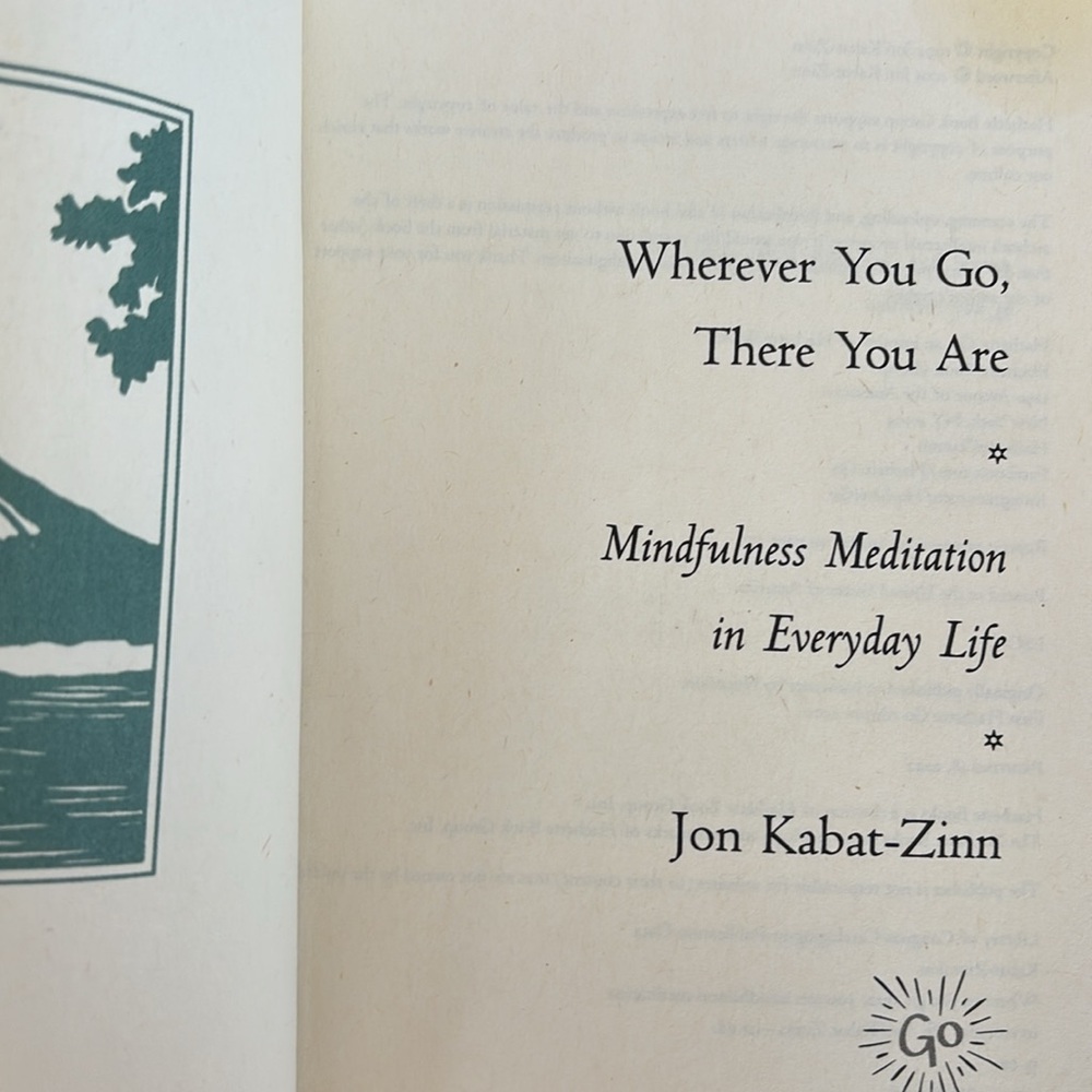 Pre -Owned Wherever You Go, There You Are Book Self-Help Book By Jon Kabat -Zinn - Picture 4 of 7